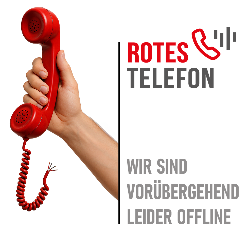 Rotes Telefon – Offline-Anzeige